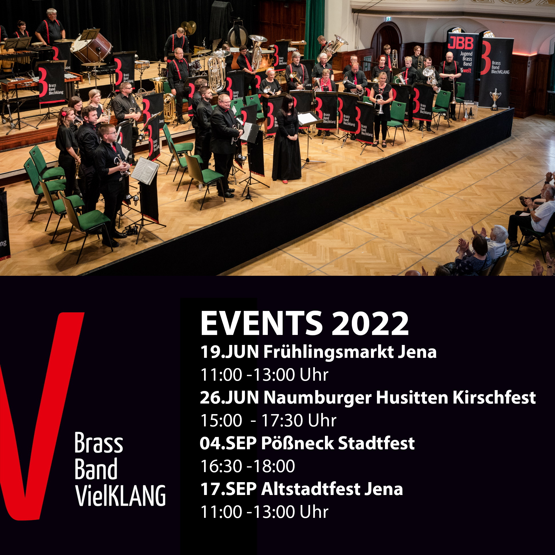 Brass Band VielKLANG Flyer Sommer 2022
